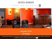 Tablet Screenshot of hotelrobert.com